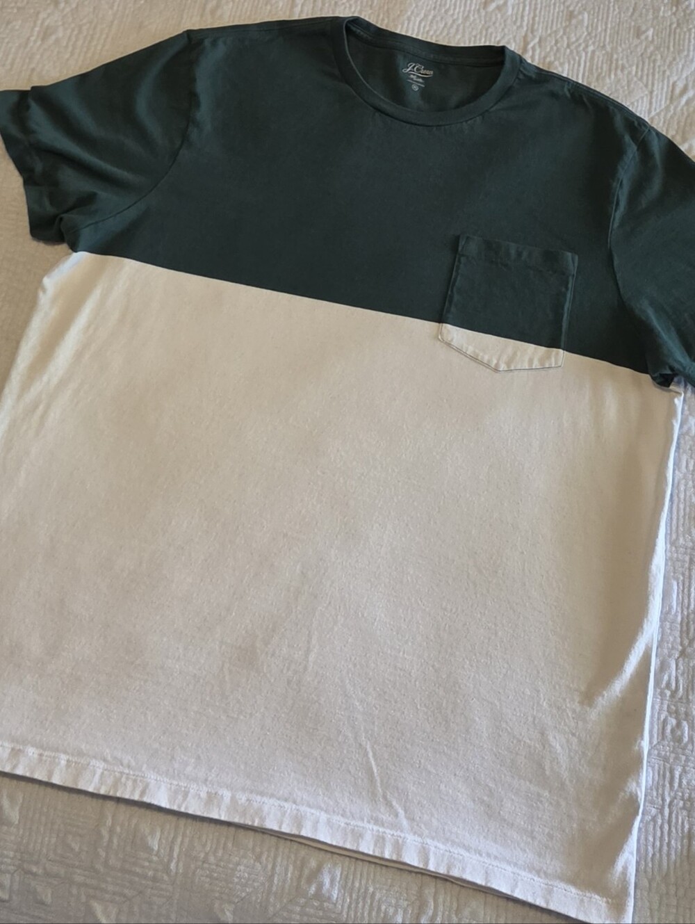 J. Crew Colorblock Pocket Tee, Size XL
